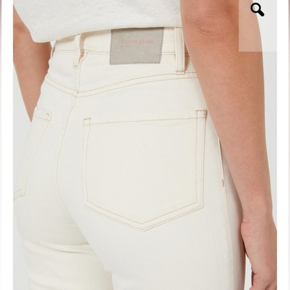 NWT Outland Denim Lucy Relaxed Skinny High Rise Jean Ecru Size 26/30 - Picture 14 of 15